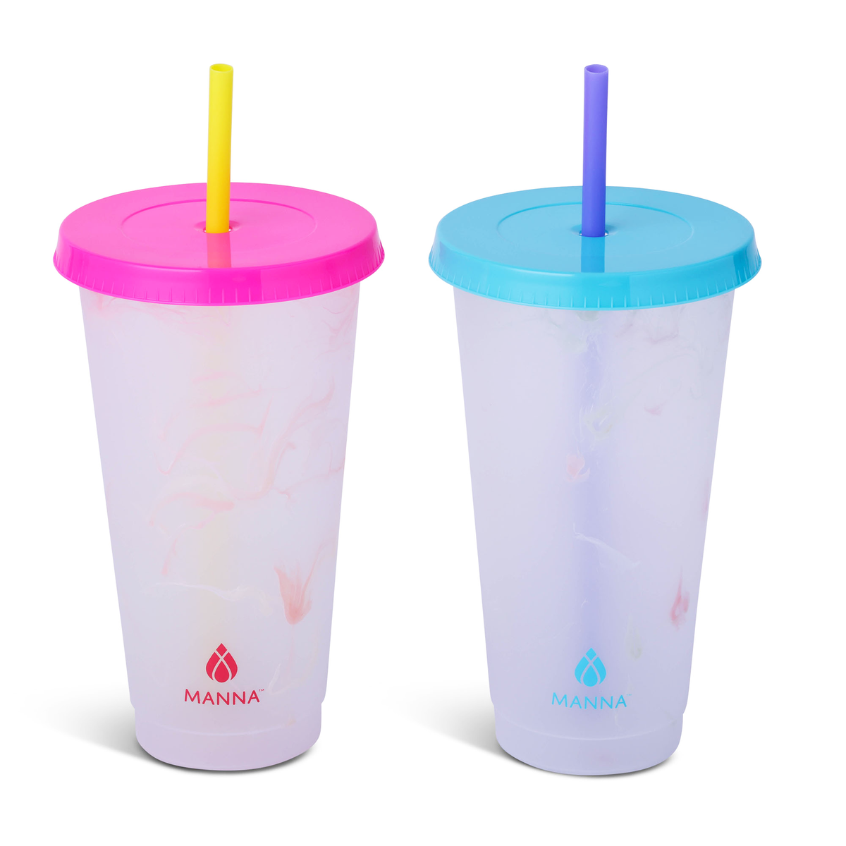 24-Piece Marble Color-Changing Cup Set