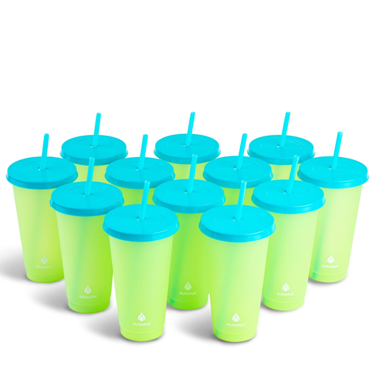 24-Piece Lime Color-Changing Cup Set
